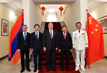 President visits PRC Embassy in Armenia