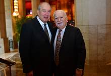 Armen Sarkissian met with the President of the Carnegie Corporation of New York Vartan Gregorian