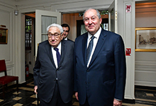 President Armen Sarkissian invited Henry Kissinger to visit Armenia 