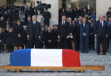 President participated at the memorial service and farewell ceremony for Charles Aznavour