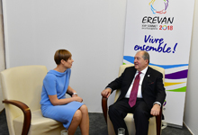 President met with the President of Estonia Kersti Kaljulaid