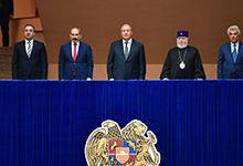 President Armen Sarkissian was present at the oath taking ceremony of the Mayor