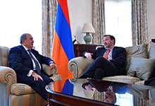 President Armen Sarkissian had a farewell meeting with the US Ambassador to Armenia Richard Mills