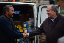 President participated at the Produce Festive Fair in Stepanakert