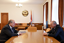 
President Armen Sarkissian met with the President of Artsakh Bako Sahakian
