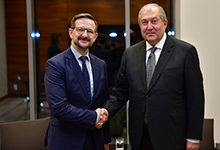 President Sarkissian in Minsk met with the OSCE Secretary General