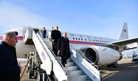 Delegation headed by President Sarkissian arrived to Georgia