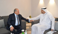 President met with the Managing Director of the MUBADALA investment company Khaldoon Khalifa Al Mubarak