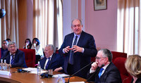 
President Armen Sarkissian made a statement at the scientific seminar in the National Academy of Sciences: Armenia may become competitive in the area of artificial intelligence

