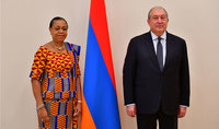 The Ambassador of Ghana presented her credentials to President Armen Sarkissian