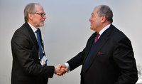 Armen Sarkissian met with the President of the Rockefeller Brothers Fund Stephen B. Heintz