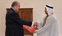 Newly appointed Ambassador of the UAE presented his credentials to President Sarkissian