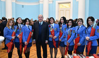 President Sarkissian congratulated all women: Let the spring holidays bring joy, happiness, and success to all women and their families