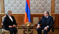 President Sarkissian received the Dean of Journalism Department of MSU: Moscow State University is a dear educational center for me