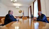 President Armen Sarkissian met with the President of Artsakh Bako Sahakian