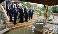 President Sarkissian visited Jesus Christ baptism site on the Jordan river