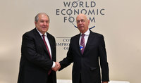 President Sarkissian met with the founder of the World Economic Forum Klaus Schwab: Successful start will open new opportunities for cooperation