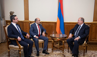 President Sarkissian met with the leadership of Bright Armenia fraction