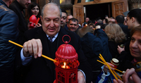 President Sarkissian attended Easter liturgy