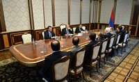 President Armen Sarkissian met with representatives of the faculty of YSU Legal Department