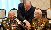 President Sarkissian hosted a group of veterans of the Great Patriotic War: No nation can live without memories