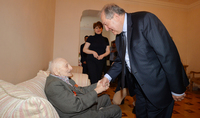 President Armen Sarkissian visited the ninety-nine-year-old veteran in his home: We will celebrate your 100th anniversary together