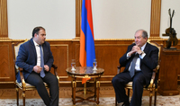 President Sarkissian met with the leadership of the Heritage political party