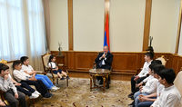 Children-winners of Mental Arithmetic Olympiad were hosted at the Presidential Palace