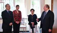 President Armen Sarkissian and Mrs. Sarkissian visited the Embassy of Italy in Armenia on the occasion of Republic Day