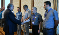 President Armen Sarkissian hosted a group of physicists