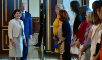 Delegation of the female entrepreneurs from Argentine at the Presidential Palace: Women can make an input in building and fortifying bridges