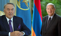 Nazarbaev congratulated Armen Sarkissian: You are doing enormous work for strengthening Armenia’s international standing