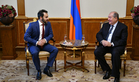 President Sarkissian hosted the son of the state and political figure Eduard Egorian