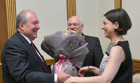 President Armen Sarkissian hosted the world-famous soprano Hasmik Grigorian