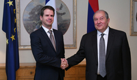 President Armen Sarkissian visited the Embassy of France in Armenia on the occasion of National holiday