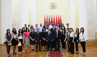 President Sarkissian received students of the School of Liberal Policies: To have a vision, a strategy, a plan of action - this is the way for development