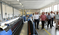 President visited VABA company specializing in the production of anti-hail nets: Technological production manufactured in our country should be used also in our country