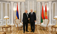 President of Belarus Alexander Lukashenko congratulated President Armen Sarkissian: Armenia is moving steadily forward down the road of strengthening its statehood