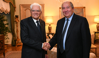 President Sarkissian met with Sergio Mattarella: Presidents of Armenia and Italy are ready to put great efforts into the development of bilateral relations