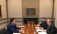 Leonardo Italian company is taking more practical steps: President Sarkissian was presented documents prepared by company on cooperation with Armenia