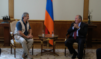 Armenia will host STARMUS 6th festival: President Sarkissian received organizers of the festival