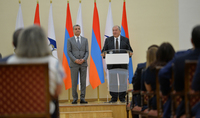 You have represented Armenia brilliantly: President Sarkissian congratulated individuals who received awards for their contribution to the development of the Eurasian Economic 