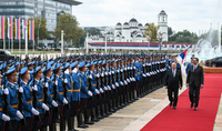 The official ceremony of welcoming the President of Armenia took place at the Serbia Palace