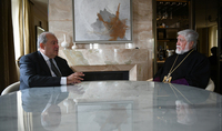 
President Sarkissian met in Geneva with Catholicos Aram I