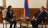 President Sarkissian received the Presidents of the IEEE Computer Society and Synopsys Armenia: Discussed were issues related the IT and high technology programs in Armenia