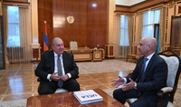 President Armen Sarkissian received Eric Esrailian