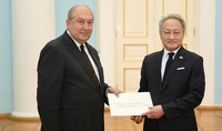 Newly appointed Ambassador of the Republic of Korea presented his credentials to President Armen Sarkissian: Armenia and Korea can successfully cooperate in the areas of science and technologies