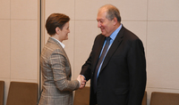 President Sarkissian met with the Prime Minister of Serbia Ana Brnabić : Evolving Armenian-Serbian relations