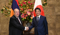 President Sarkissian met with the Prime Minister of Japan Shinzō Abe: Future is about cooperation