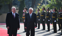 Official ceremony of welcoming the President of the Hellenic Republic Prokopis Pavlopoulos took place at the Presidential Palace